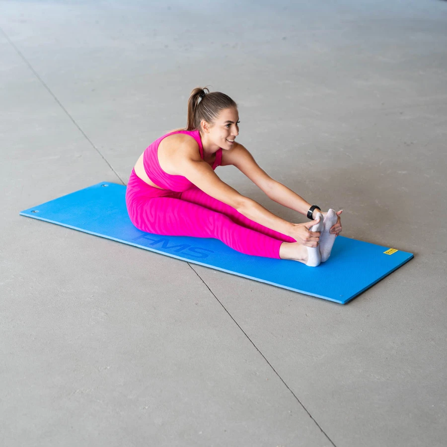 HMS Fitness Mat - Blauw/Zwart - 15 mm - Afbeelding 7