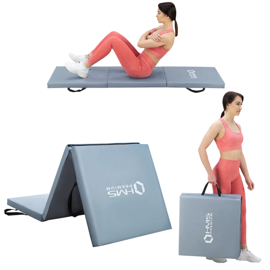 HMS Premium Tapis de Fitness Pliable - Gris