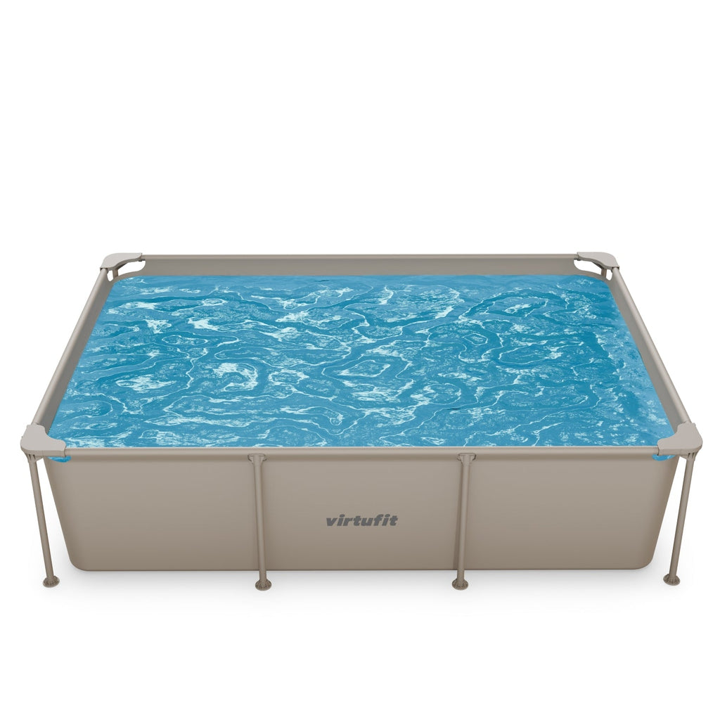 Piscine Rectangulaire VirtuFit - Beige - 260 x 180 x 66 cm - Tweedekans
