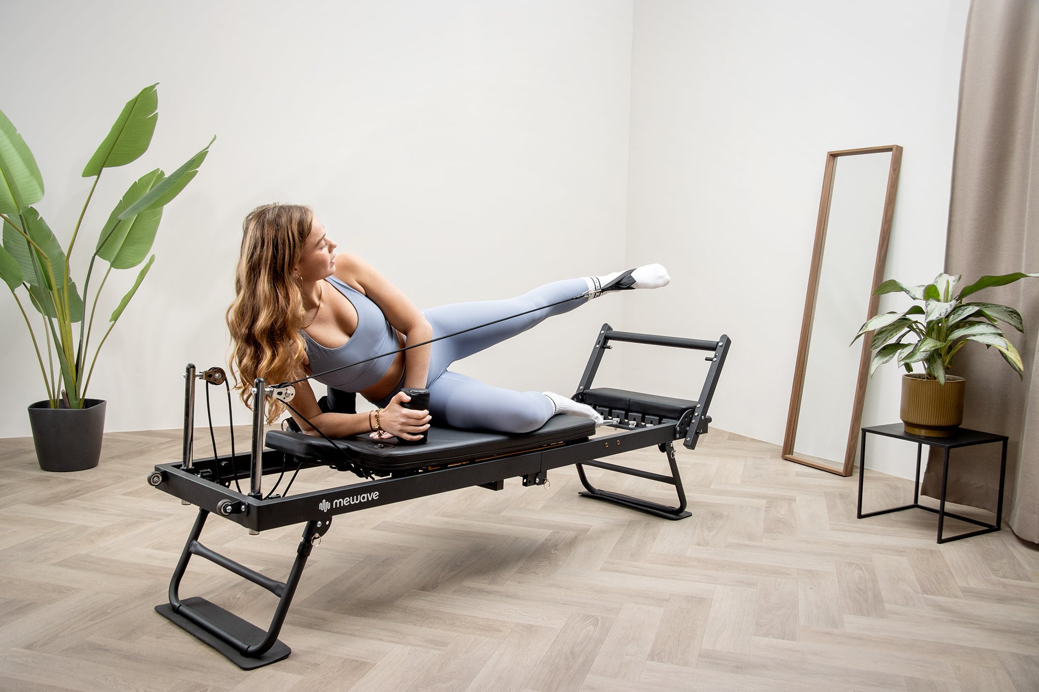 Mewave Pilates Reformer Pro - Noir