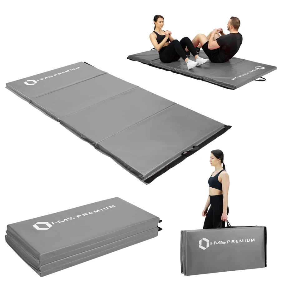HMS Premium Tapis de Fitness Pliable - Gris