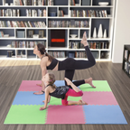 One FitnessTapis de Puzzle - Lot de 9 - 10 mm - Multi