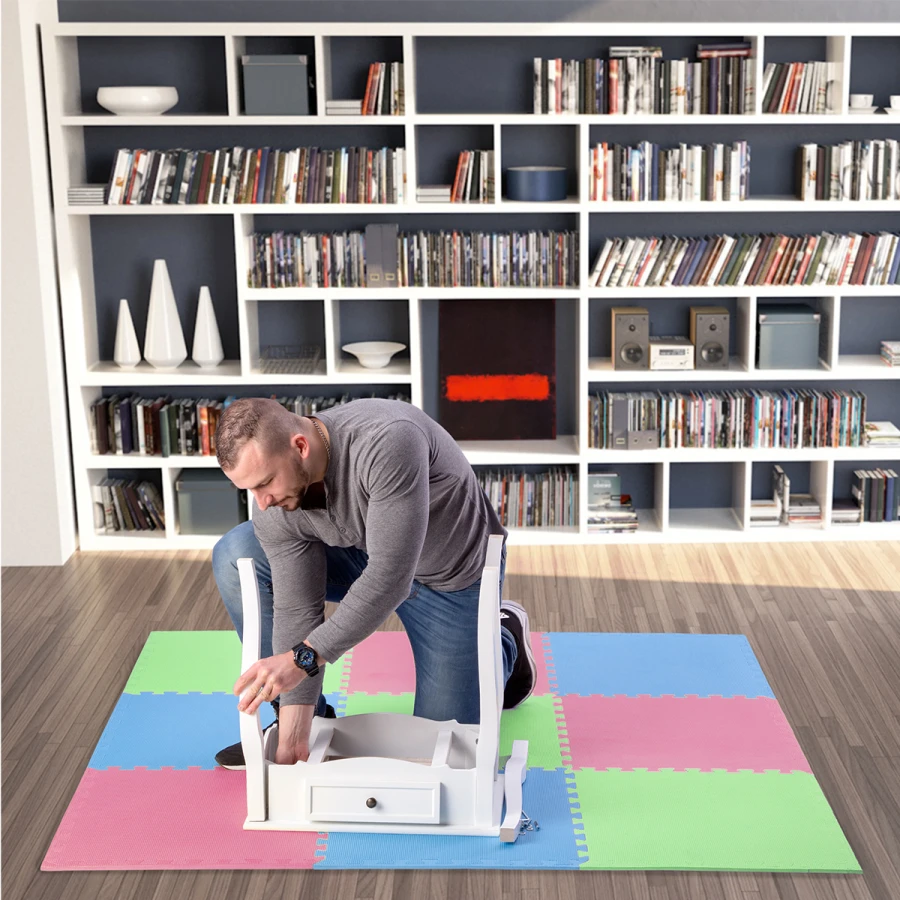 One FitnessTapis de Puzzle - Lot de 9 - 10 mm - Multi