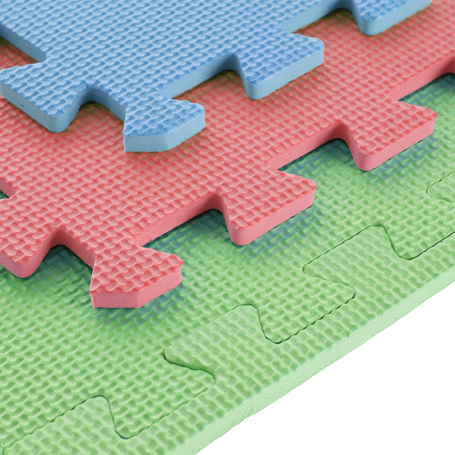 One FitnessTapis de Puzzle - Lot de 9 - 10 mm - Multi