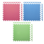 One FitnessTapis de Puzzle - Lot de 9 - 10 mm - Multi