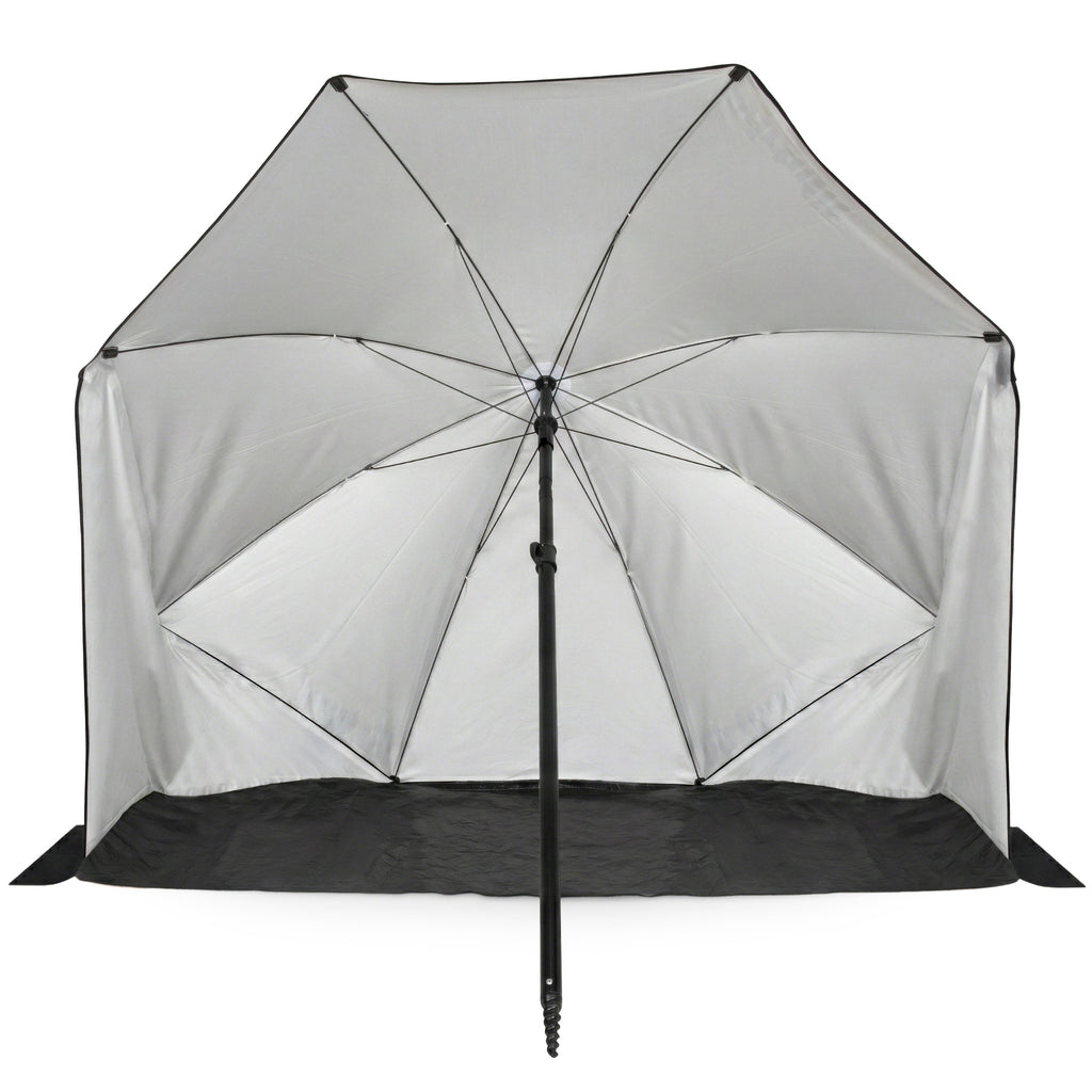 VirtuFit Parasol de plage - Windbreak - 180 cm - Gris - Tweedekans