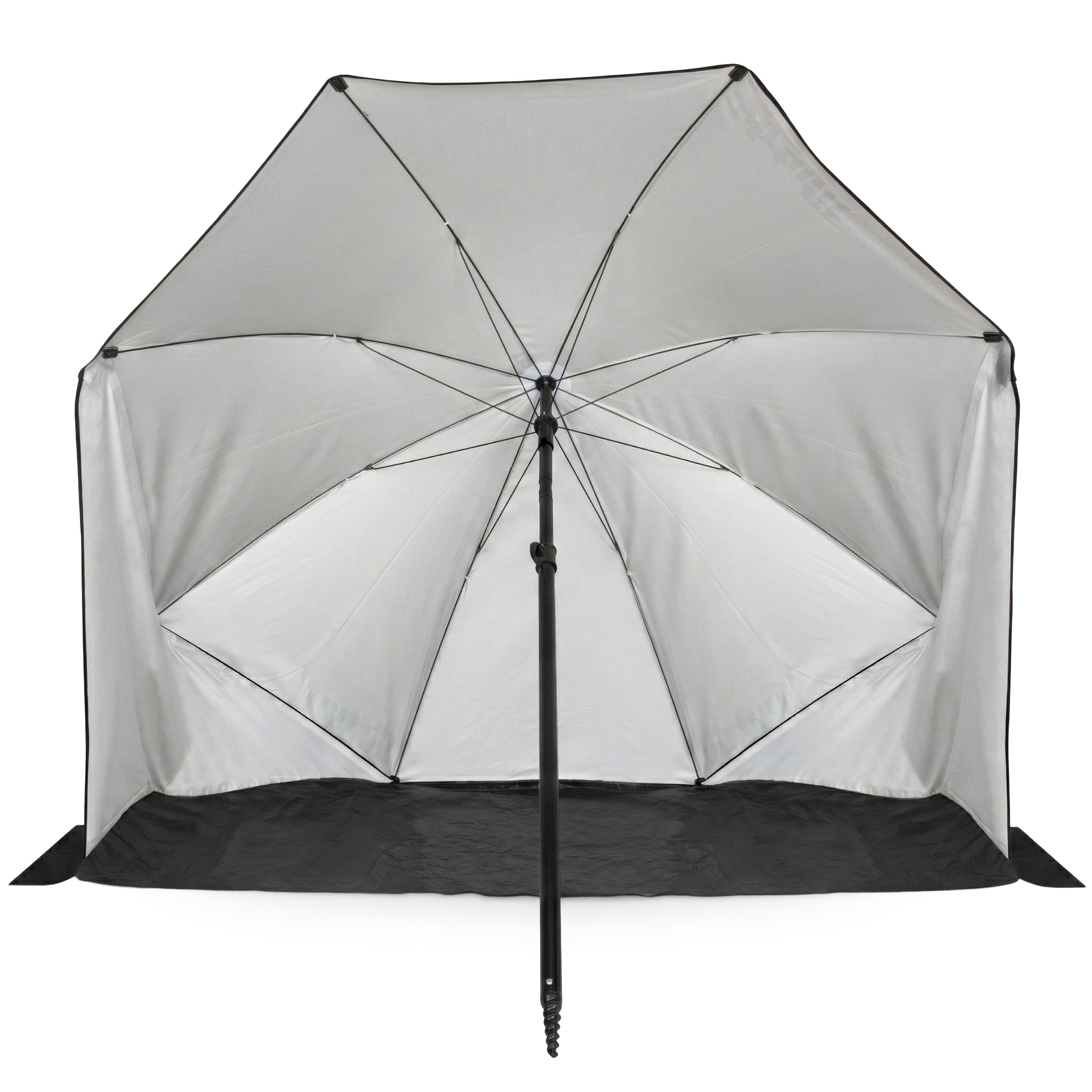 VirtuFit Parasol de plage - Windbreak - 180 cm - Gris - Tweedekans