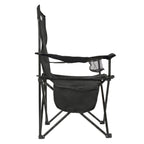 VirtuFit Foldable Camping Chair - Chaise de plage - Noir