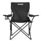 VirtuFit Opvouwbare Camping Stoel - Zwart - Set van 2