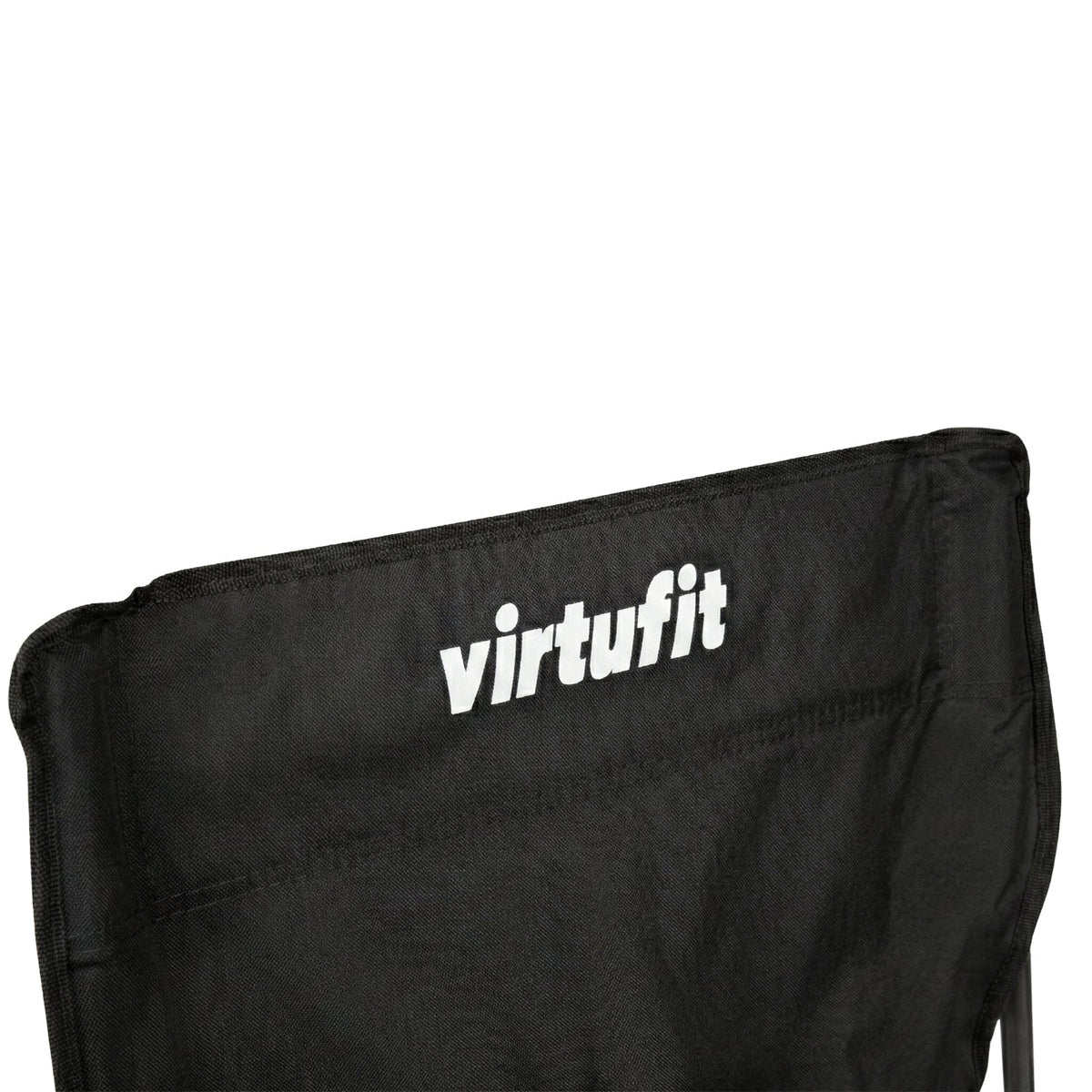 VirtuFit Opvouwbare Camping Stoel - Strandstoel - Zwart - Tweedekans