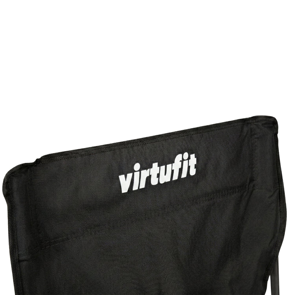 VirtuFit Opvouwbare Camping Stoel - Zwart - Set van 2