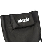VirtuFit Chaise de camping pliable avec repose-pieds - Chaise de plage - Noir - Tweedekans