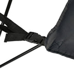 VirtuFit Campingstoel opvouwbaar met voetsteun - Strandstoel - Zwart - Set van 2