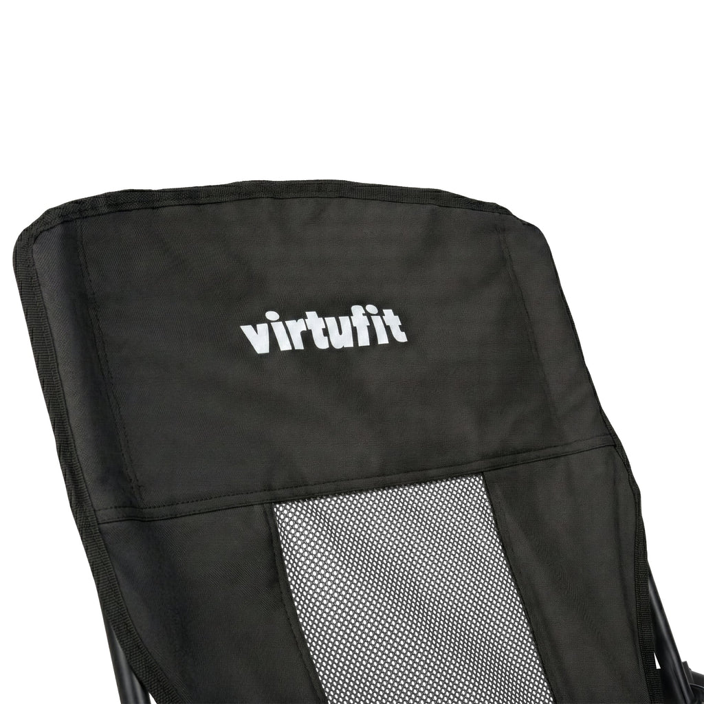 VirtuFit Chaise de plage pliable - Noir - Tweedekans