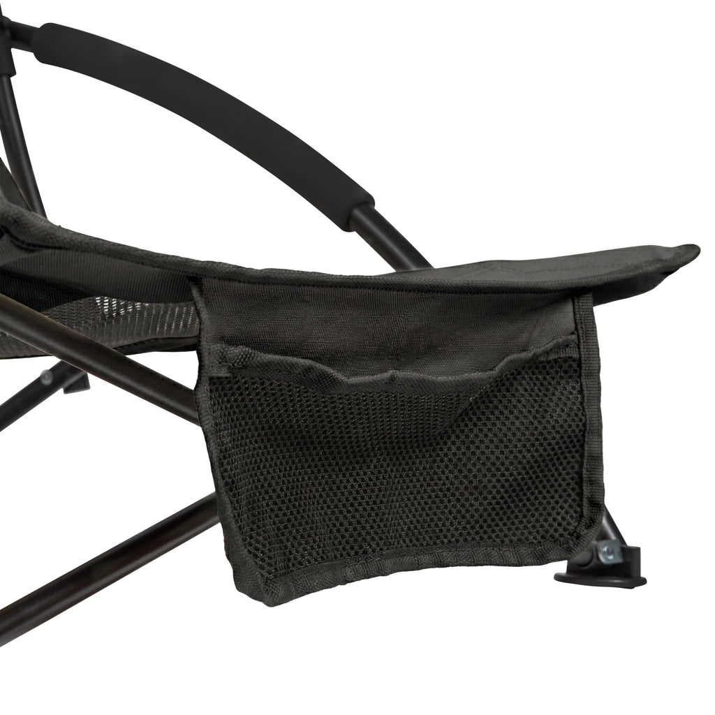 VirtuFit Chaise de plage pliable - Noir - Tweedekans