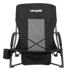 VirtuFit Chaise de plage pliable - Noir - Tweedekans