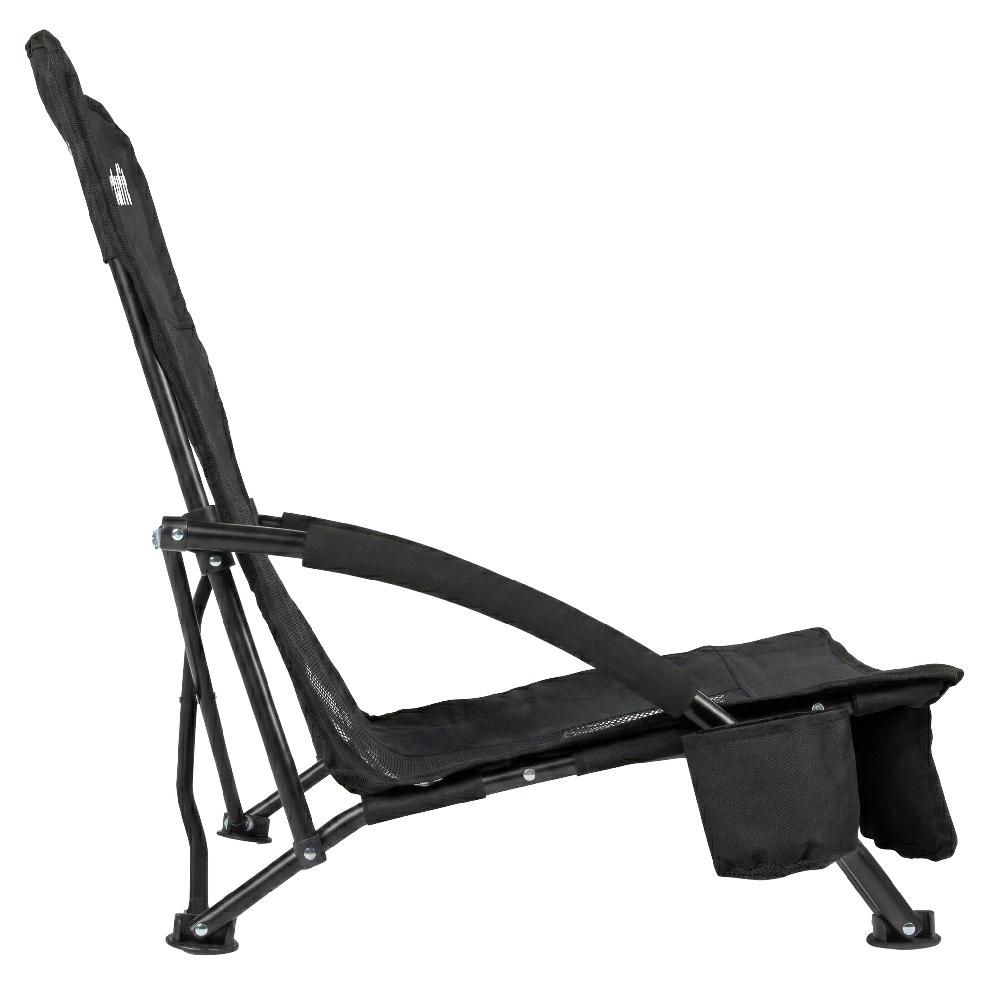 VirtuFit Chaise de plage pliable - Noir - Tweedekans