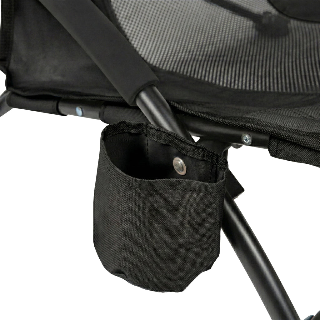 VirtuFit Chaise de plage pliable - Noir - Tweedekans