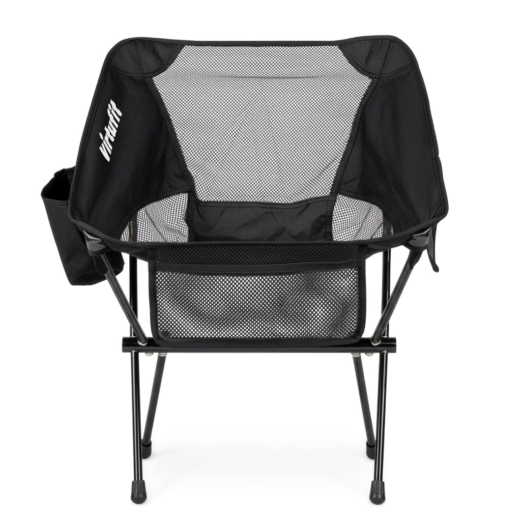 VirtuFit Camping Chair Compact - Chaise de plage - Noir - Tweedekans