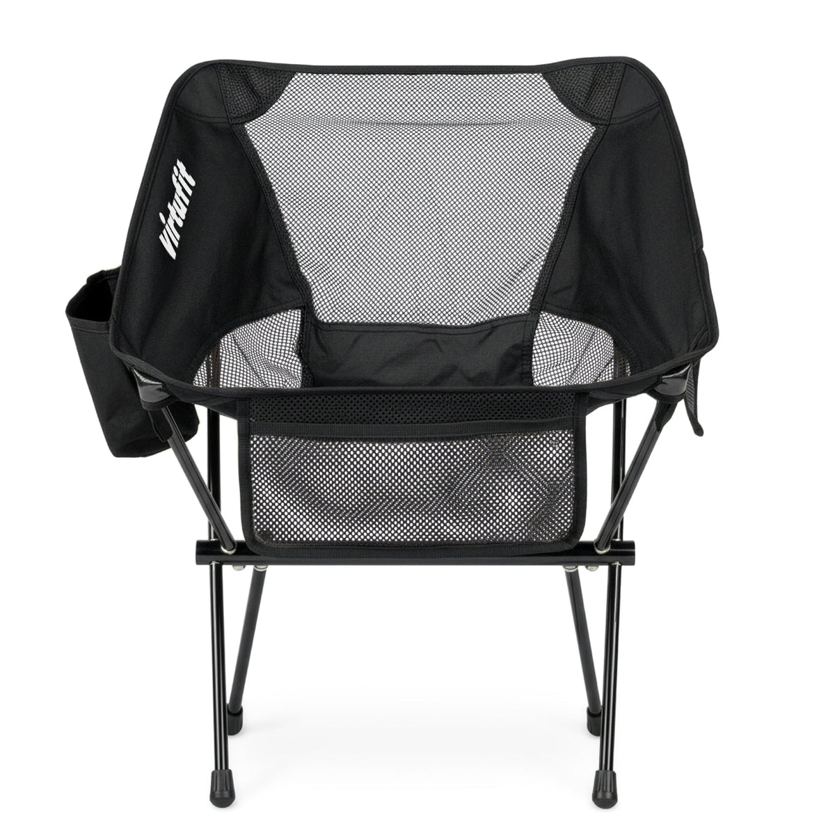 VirtuFit Camping Chair Compact - Chaise de plage - Noir - Tweedekans