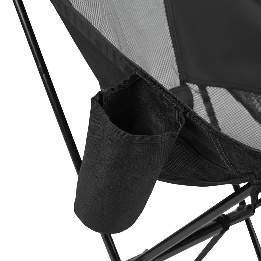 VirtuFit Camping Chair Compact - Chaise de plage - Noir - Tweedekans