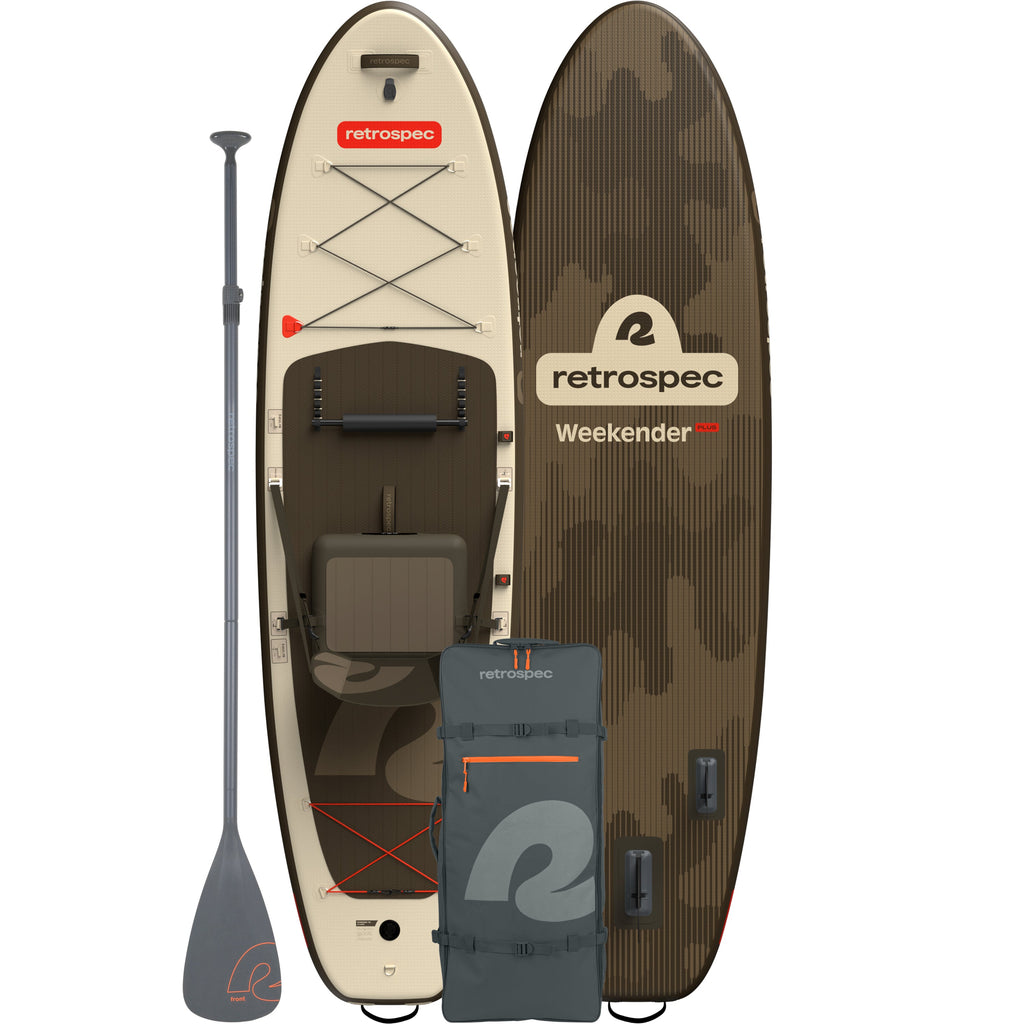 Retrospec Planche de SUP Weekender Plus iSUP Kayak Hybride - 320 cm - Bonsai Camo