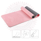 HMS Tapis de Yoga - Rose - 12 mm