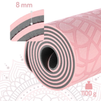 HMS Tapis de Yoga - Rose - 12 mm