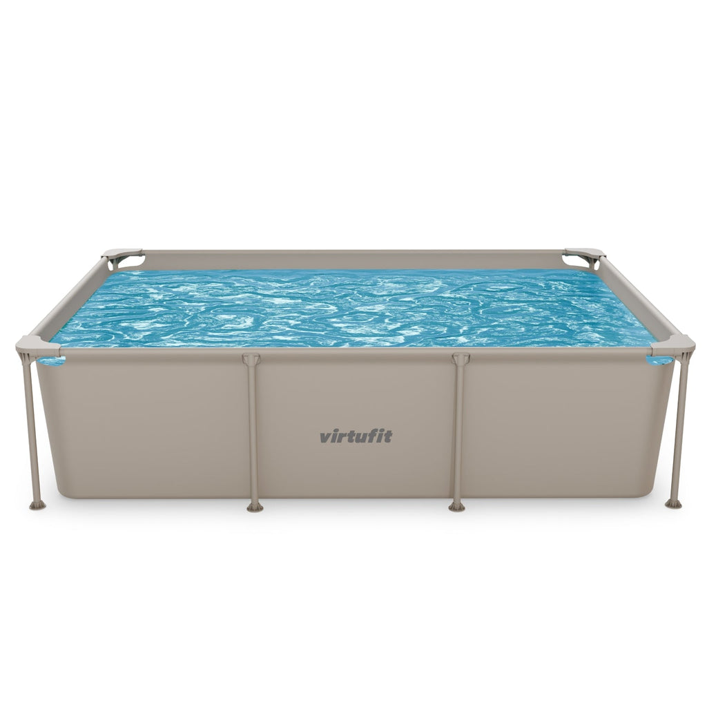 Piscine Rectangulaire VirtuFit - Beige - 260 x 180 x 66 cm - Tweedekans