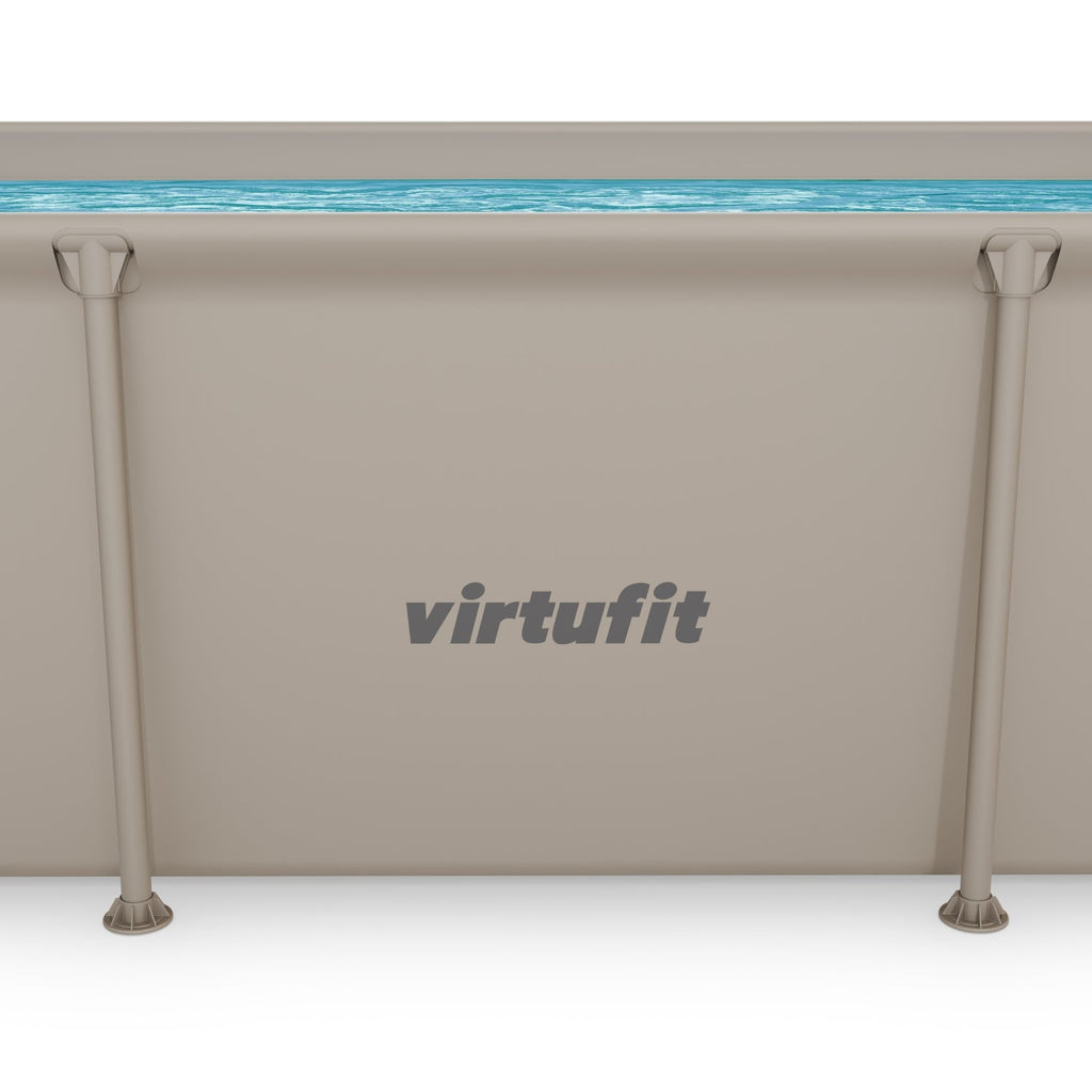 Piscine Rectangulaire VirtuFit - 260 x 180 x 66 cm - Beige - Pack Complet