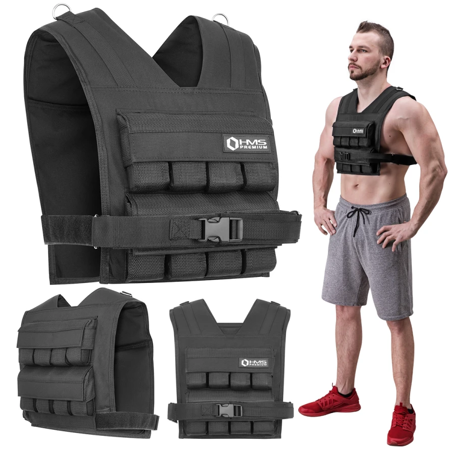 HMS Premium Gilet de Poids Ajustable - 16 kg