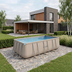 Piscine Rectangulaire VirtuFit 400 x 200 x 122 cm - Beige - Pack Complet