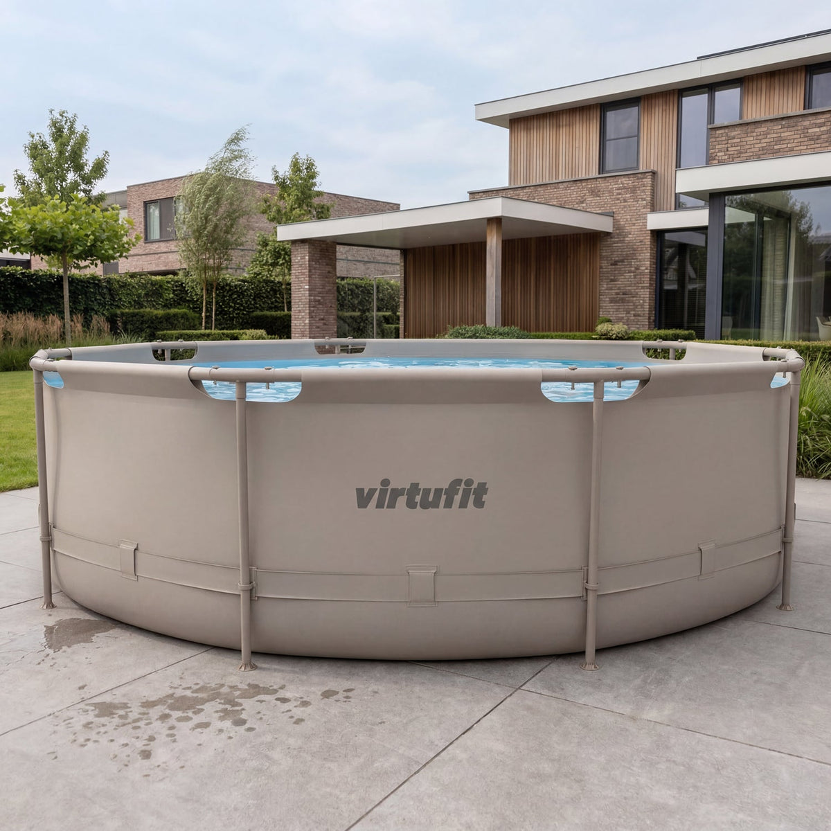 VirtuFit Rond Zwembad - Ø366 x 100 cm - Beige - Tweedekans