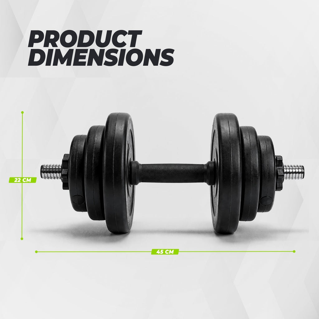 VirtuFit Ensemble Haltères réglables - Vinyle - 2 x 14 kg (28 kg)