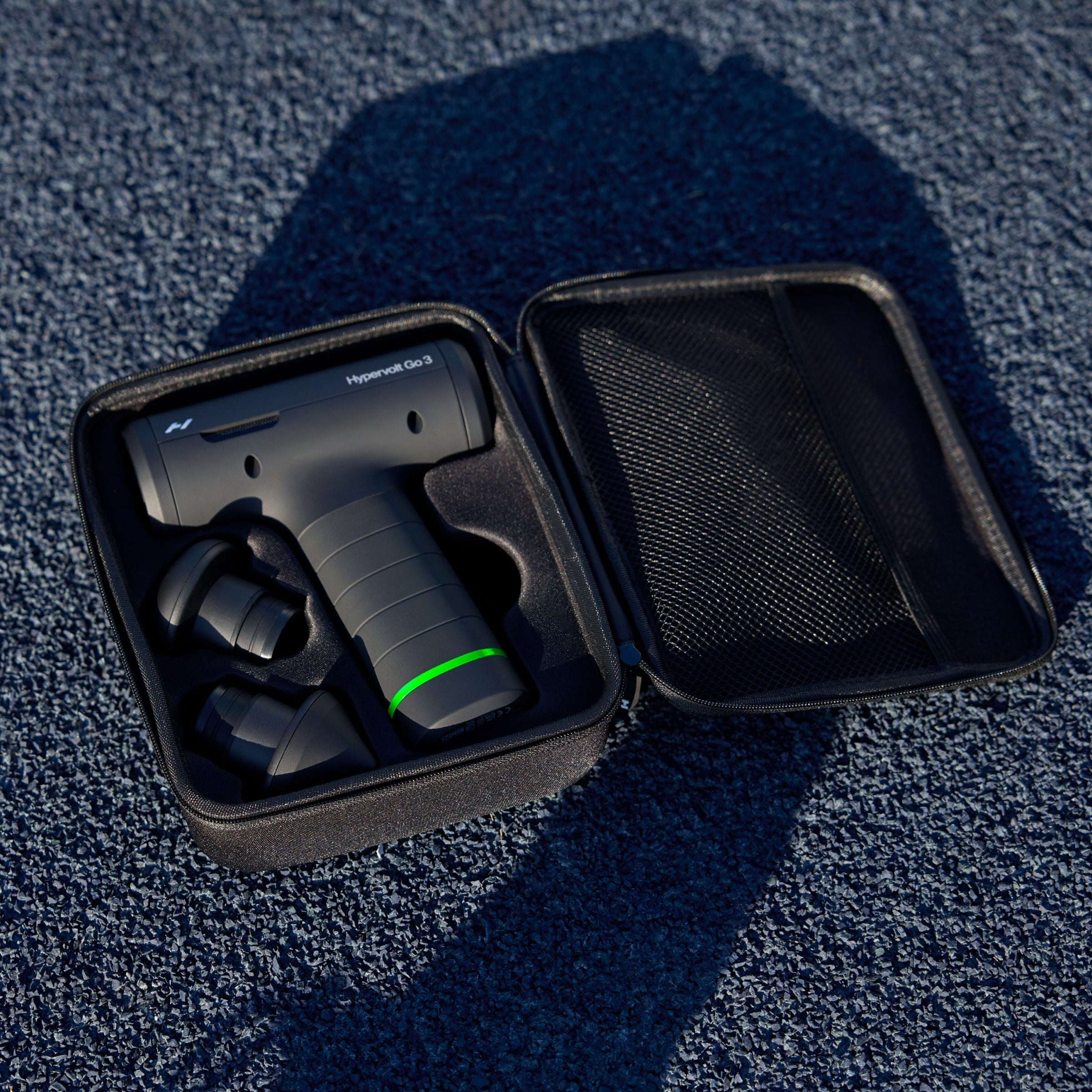 Hyperice Hypervolt Go 3 Pistolet de Massage - 2 Embouts