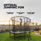 VirtuFit Trampoline Rectangulaire Premium avec Filet de Sécurité - Noir - 183 x 274 cm - Tweedekans