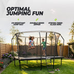 VirtuFit Trampoline Rectangulaire Premium avec Filet de Sécurité - Noir - 244 x 366 cm - Tweedekans