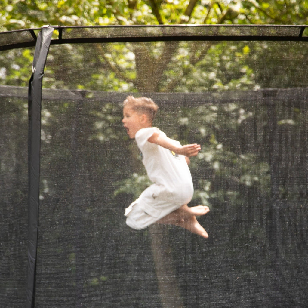 VirtuFit Premium Trampoline met Veiligheidsnet - Zwart - 366 cm