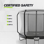 Trampoline VirtuFit Premium avec filet de sécurité - Noir - 305 cm - Tweedekans