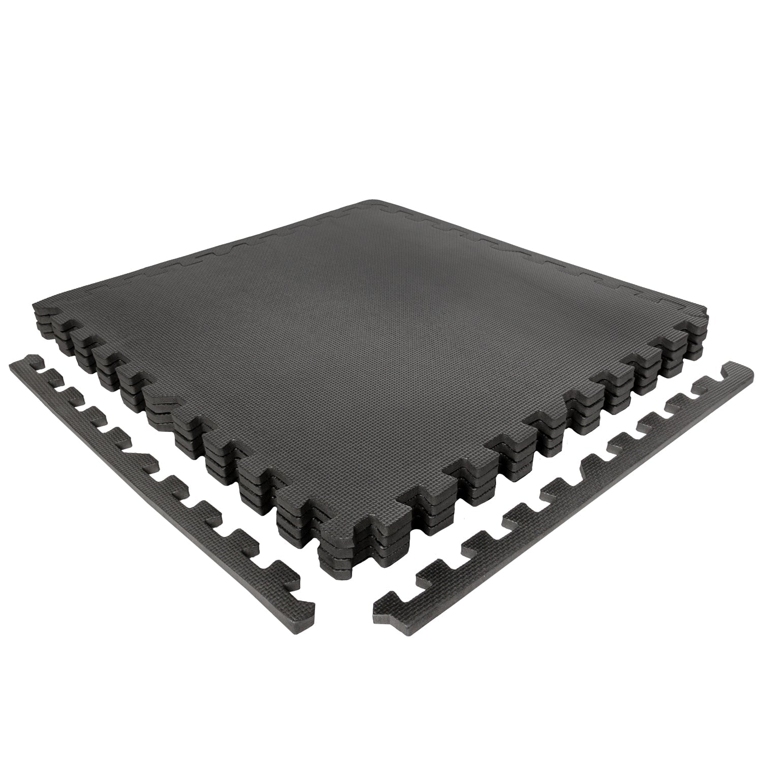Tapis Puzzle Fitness VirtuFit – Tapis de Sol 4 Pièces – 120×120 cm – Noir - Tweedekans