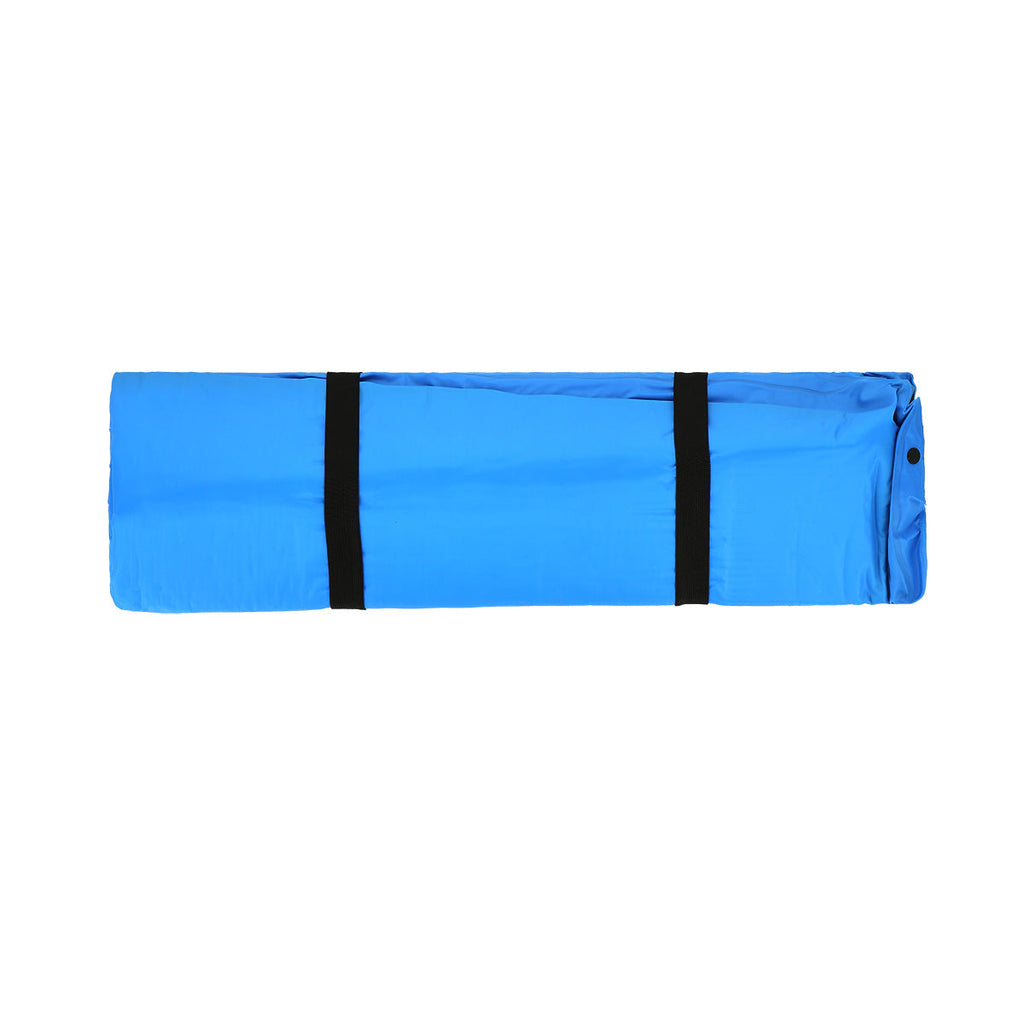 NILS Camp Zelfopblazende Slaapmat met Kussen - 2-persoons - Blauw