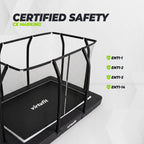 VirtuFit Trampoline creusé Premium avec Filet de Sécurité - Noir - 183 x 274 cm - Tweedekans