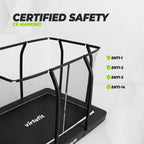 VirtuFit Premium Inground Trampoline avec Filet de Sécurité - Noir - 213 x 305 cm - Tweedekans
