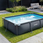 Piscine Rectangulaire VirtuFit - Anthracite - 300 x 210 x 66 cm - Tweedekans