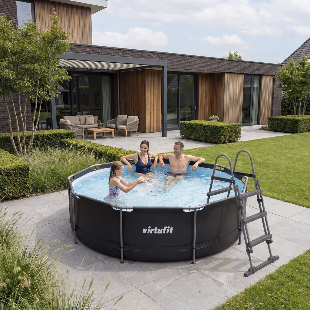 VirtuFit Zwembadtrap 100 cm - Universeel - Tweedekans - In gebruik