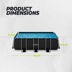 Piscine Rectangulaire VirtuFit 400 x 200 x 122 cm - Anthracite - Avec Pompe Filtrante - Tweedekans