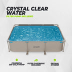 Piscine Rectangulaire VirtuFit - Beige - 300 x 210 x 66 cm