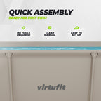 Piscine Rectangulaire VirtuFit - 260 x 180 x 66 cm - Beige - Pack Complet