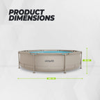 Piscine Ronde VirtuFit - Ø305 x 76 cm - Beige