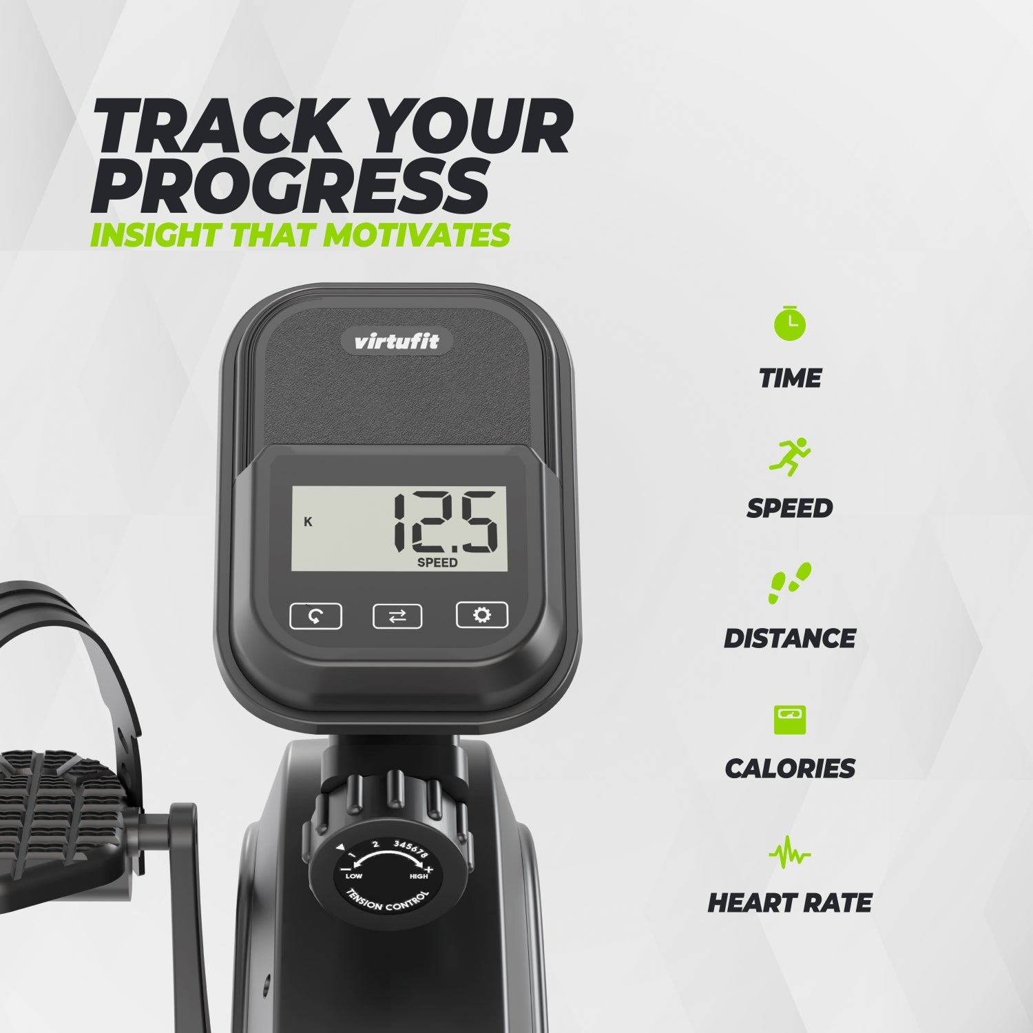 VirtuFit RB100 Vélo semi-allongé (recumbent) – modèle 2026 (RB 1.0)